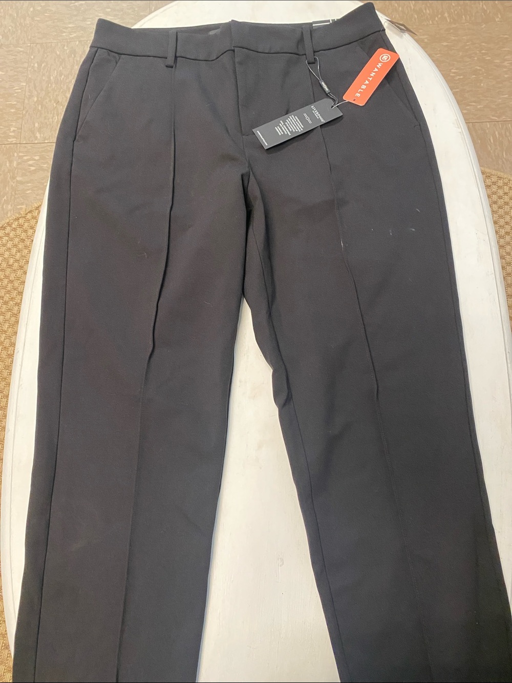 Liverpool Black Straight-Leg Dress Trousers
